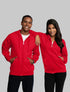 FRUIT OF THE LOOM EVERSOFT FLEECE FULL ZIP HOODIE SWEATSHIRT